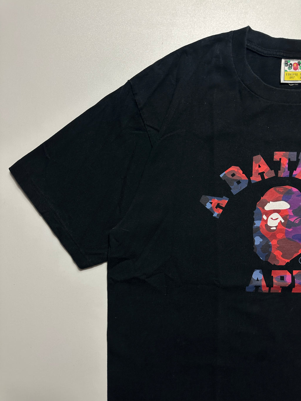 BAPE Color Camo Crazy College Tee Black – SS23 – Size XL