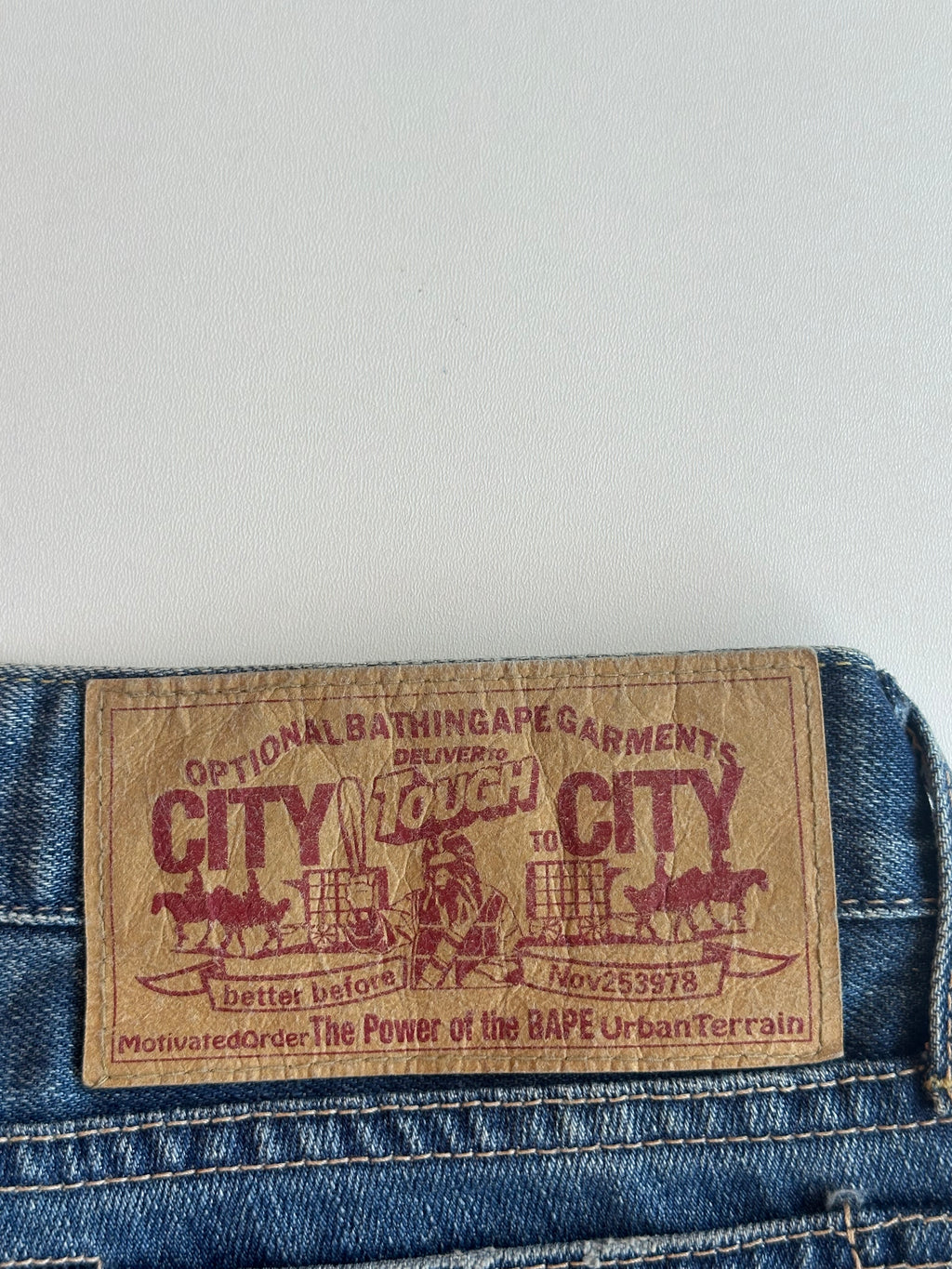 Vintage Bape Embroidered Jeans