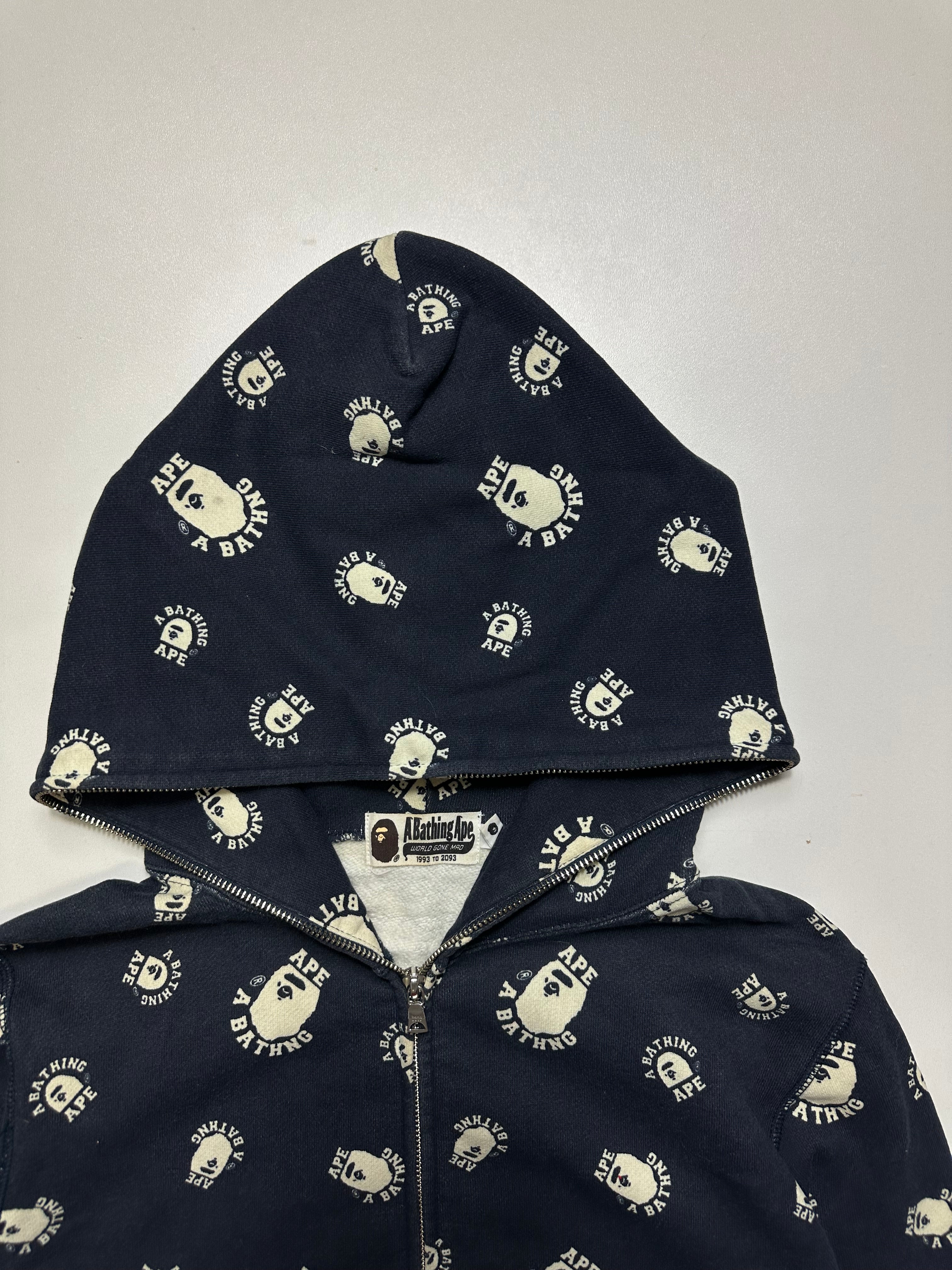 Vintage Bape AOP Zip Hoodie