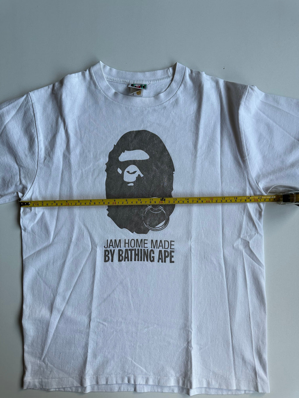 BAPE x JAM HOME MADE Ape Head T-Shirt White / Silver