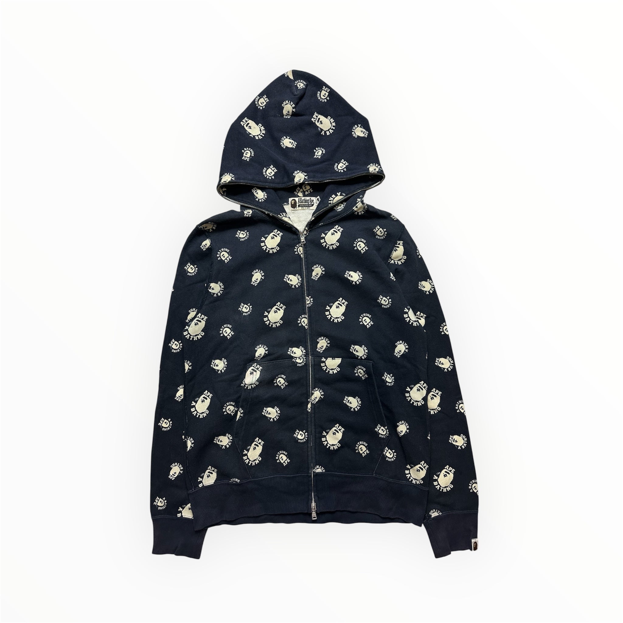 Vintage Bape AOP Zip Hoodie