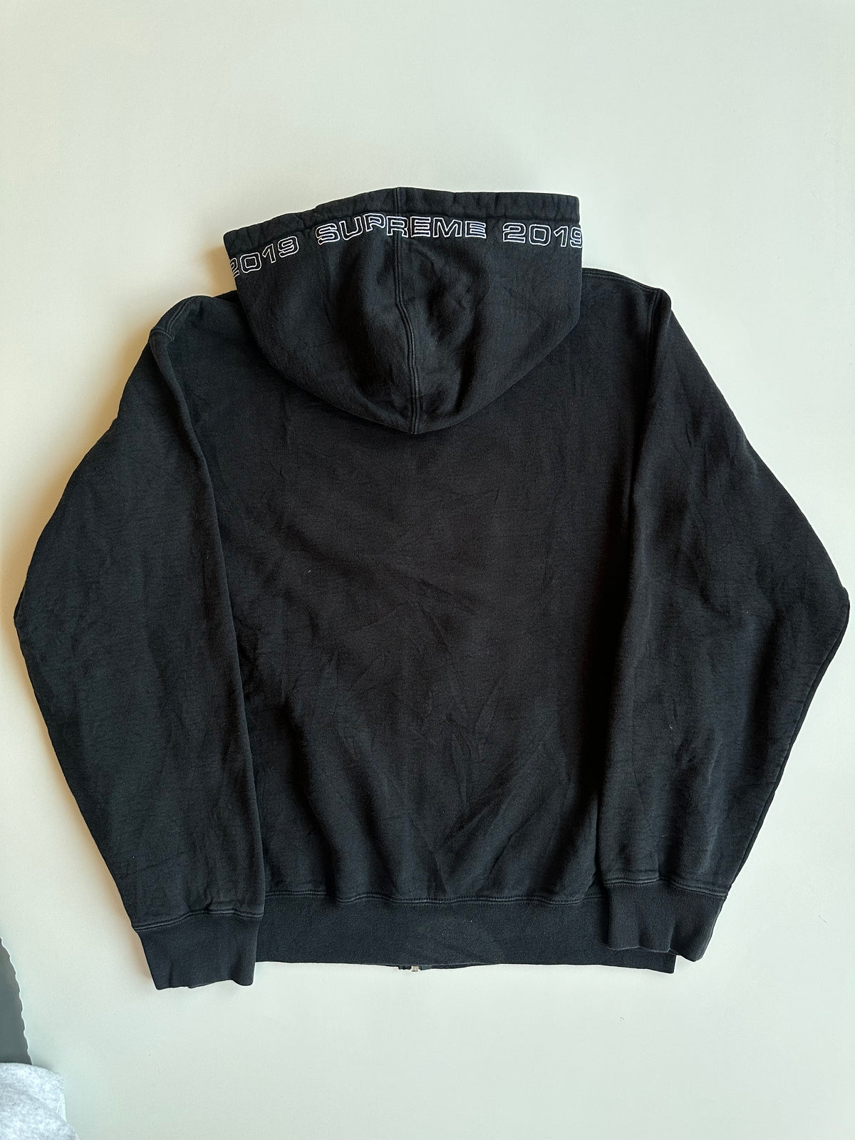 Supreme Topline Zip Up Sweatshirt Black – SS19