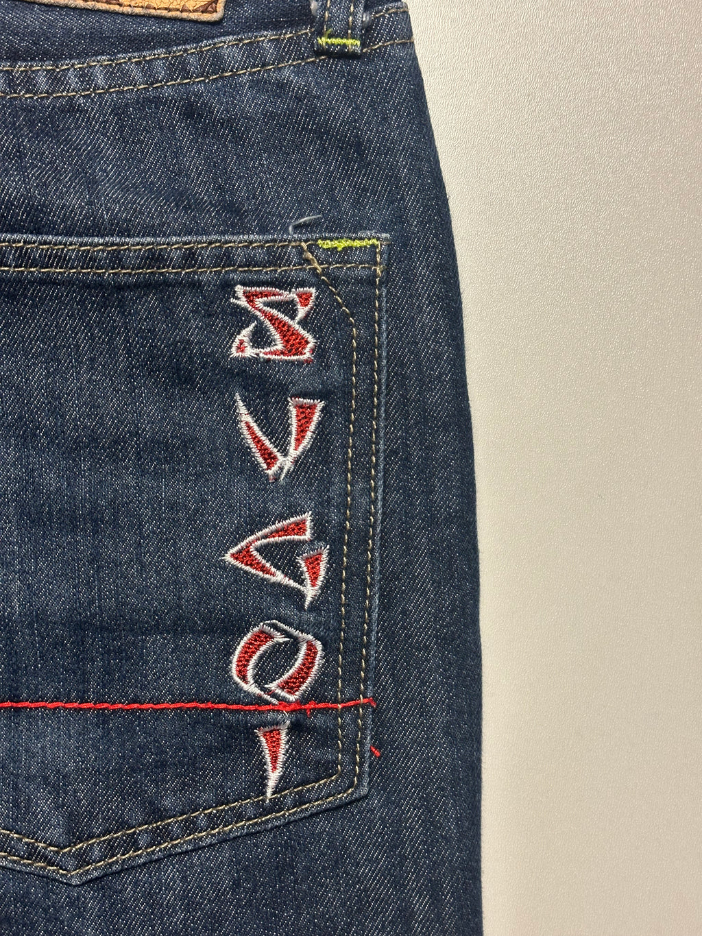 SUGOI Japan Tattoo Koi Embroidered Jeans - Size 36