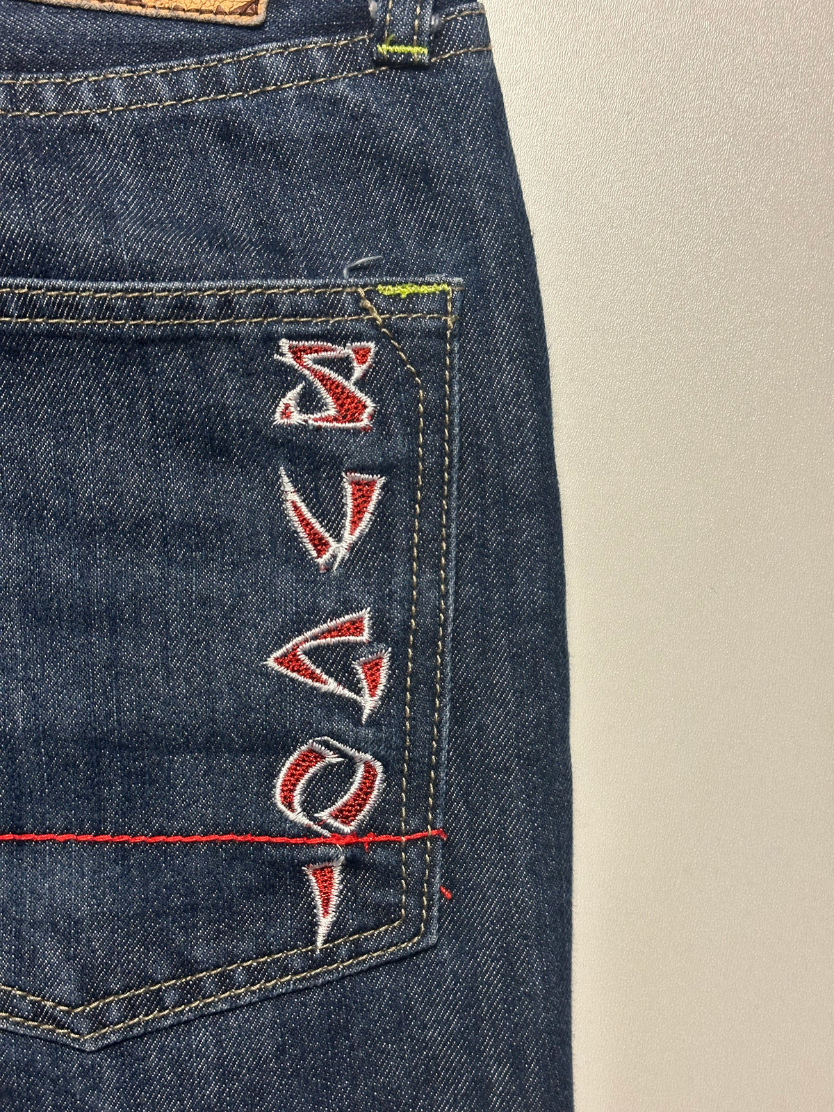 SUGOI Japan Tattoo Koi Embroidered Jeans - Size 36