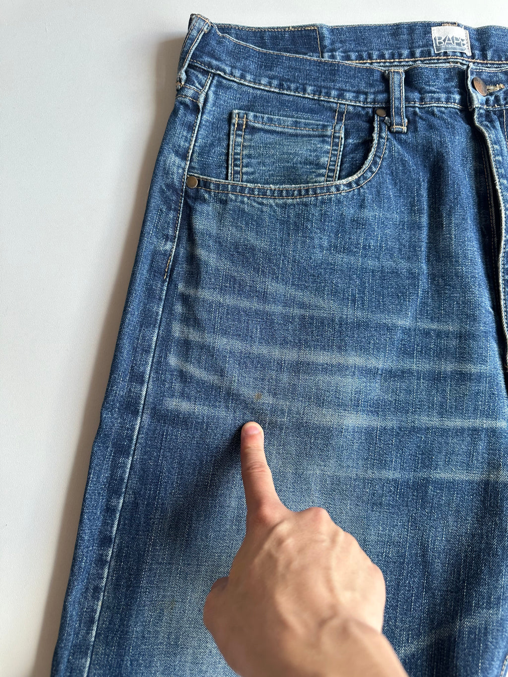 Vintage Bape Back Logo Jeans