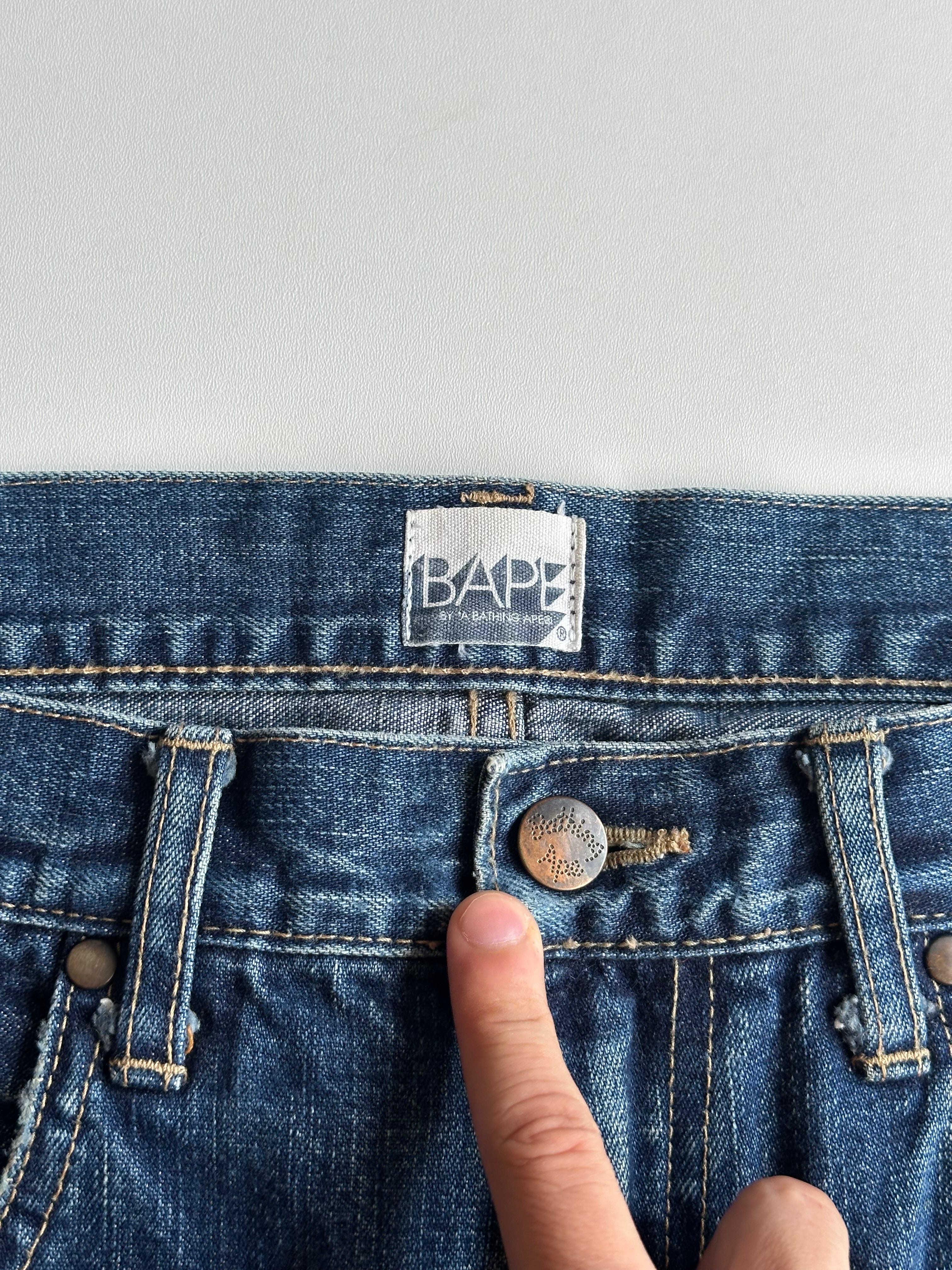 Vintage Bape Back Logo Jeans