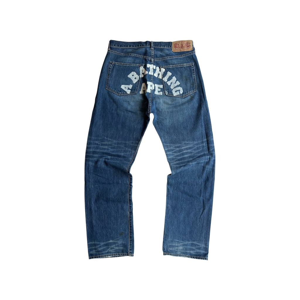 Vintage Bape Back Logo Jeans