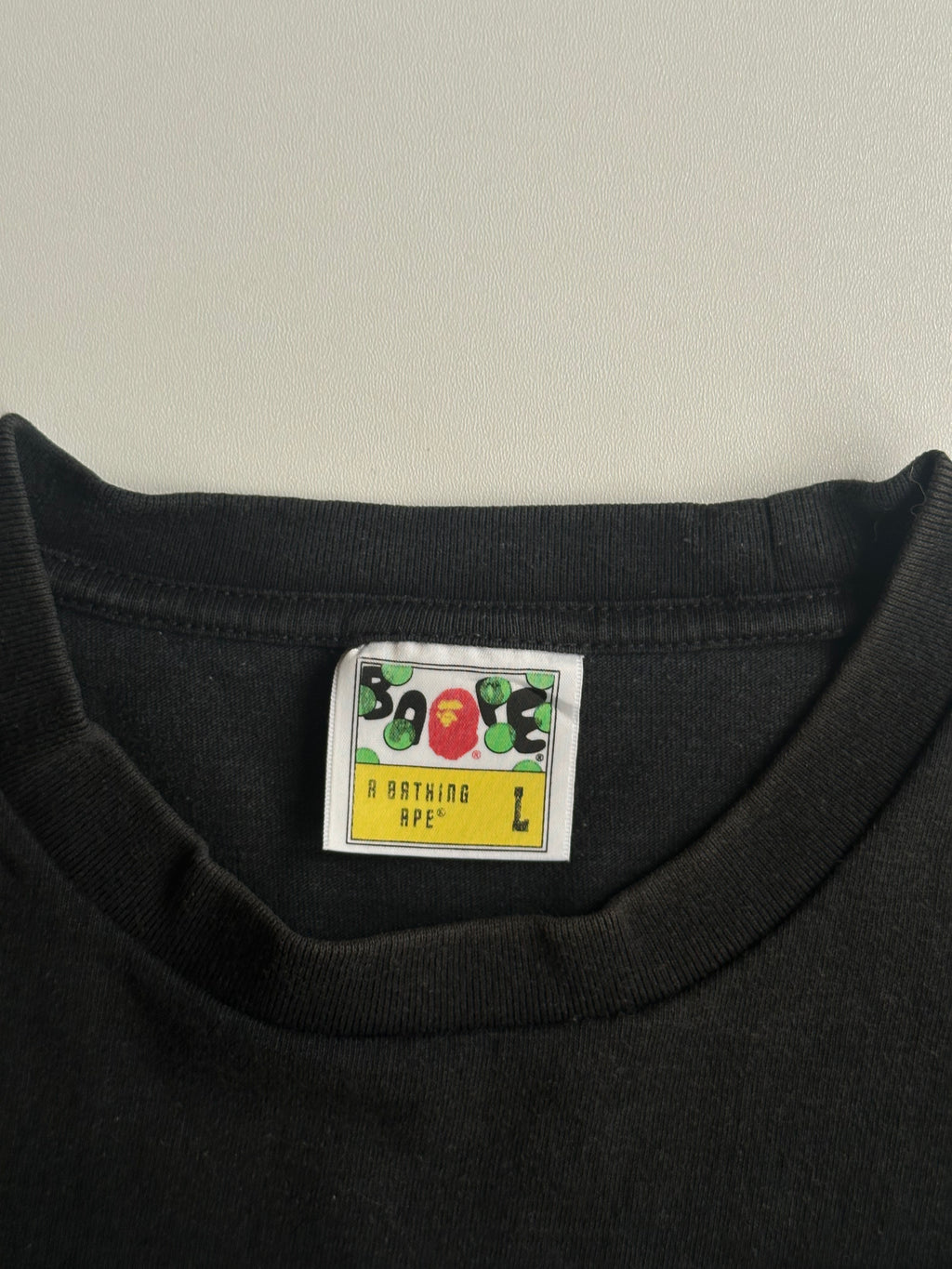 BAPE Patchwork College Tee Black – SS20 – Size L