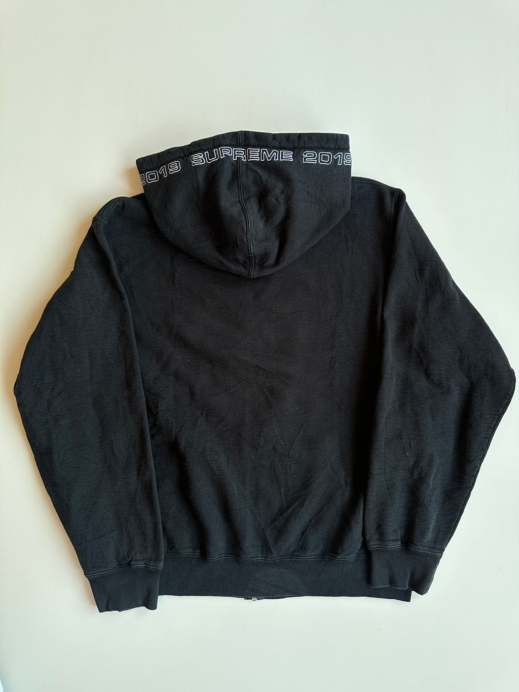Supreme Topline Zip Up Sweatshirt Black – SS19