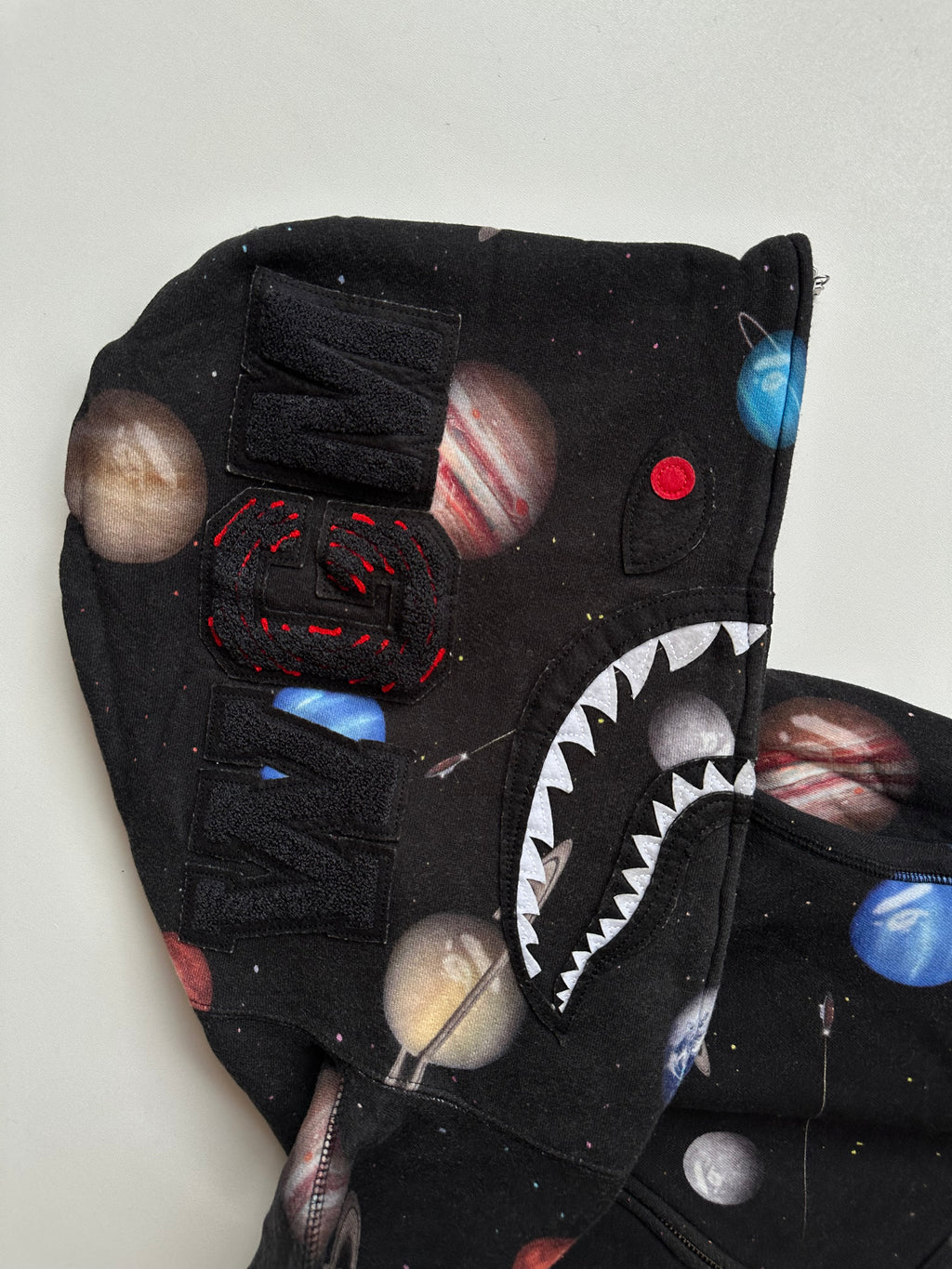 Bape Galaxy Shark Full Zip Hoodie - Size M
