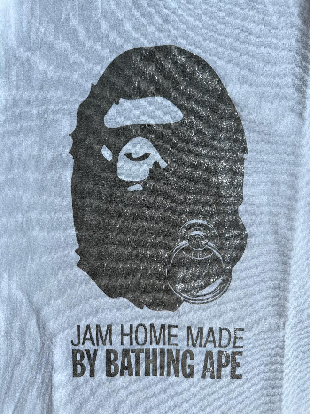 BAPE x JAM HOME MADE Ape Head T-Shirt White / Silver