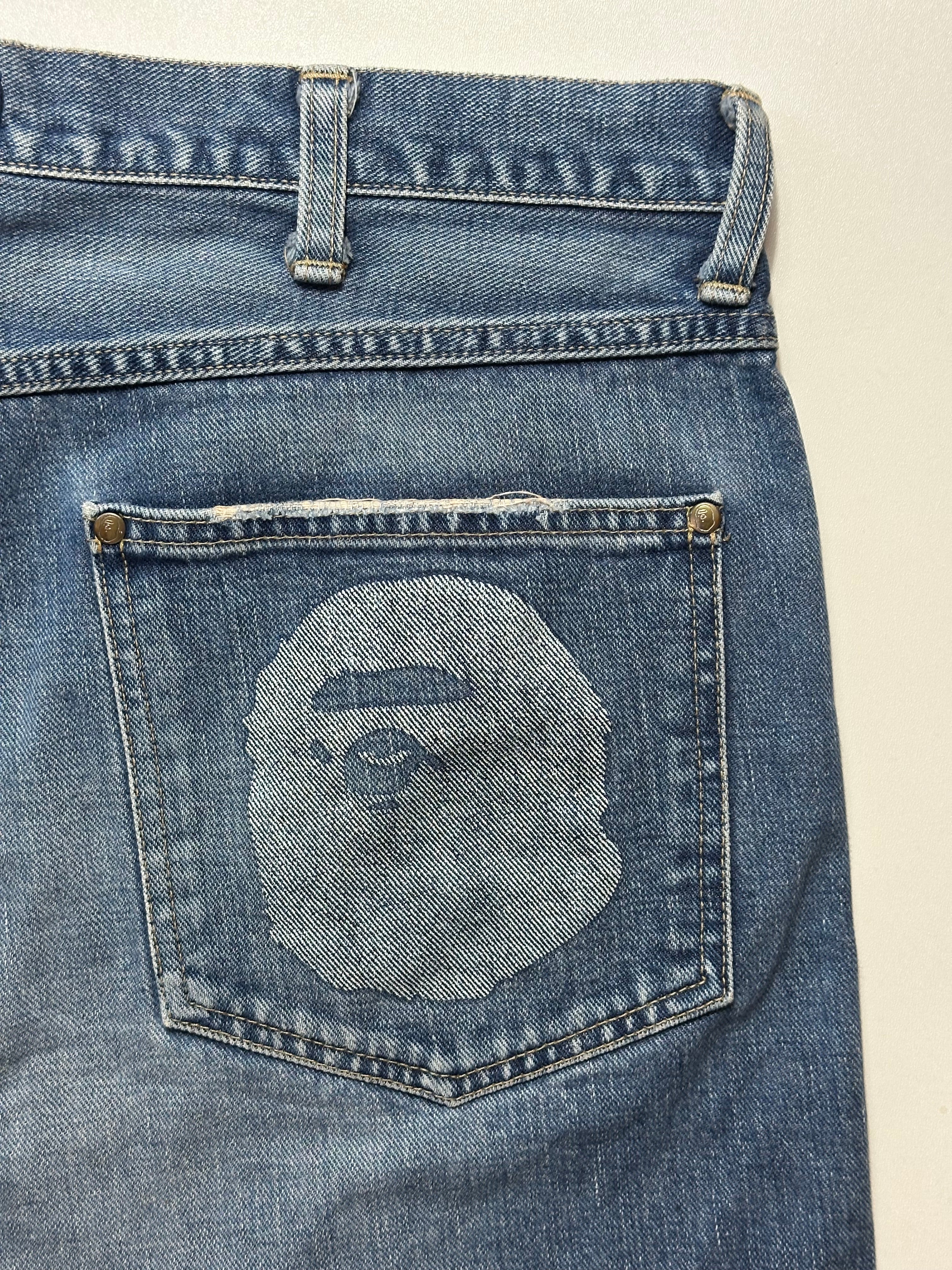 Vintage Bape Head Selvedge Jorts