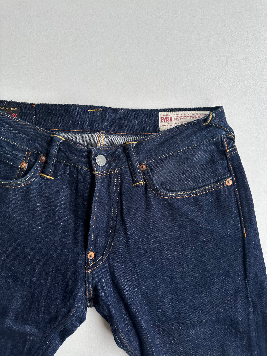 EVISU Graffiti Daruma Daicock Slim Fit Jeans #2010 Indigo – SS23 – W30 L34