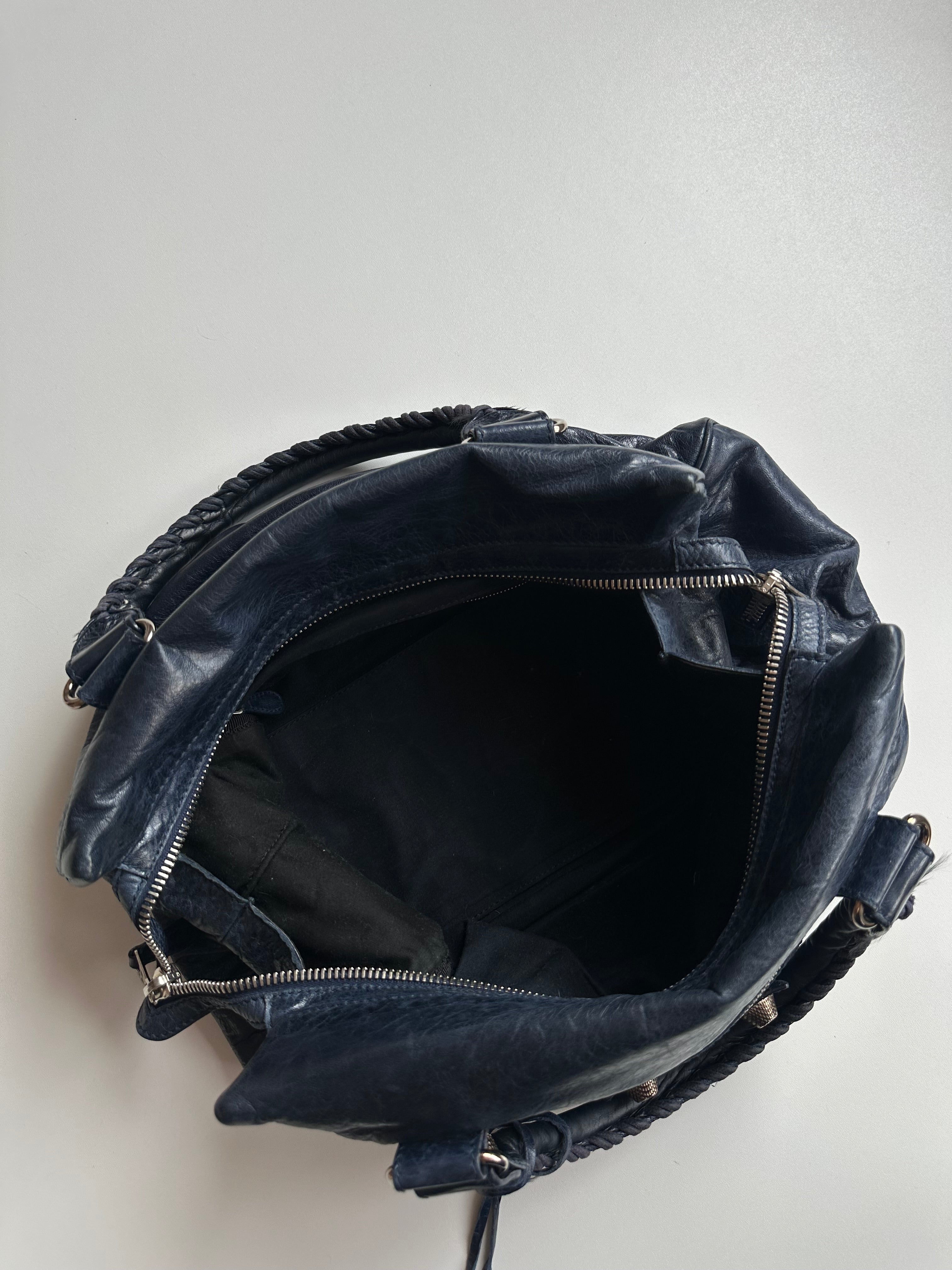 Vintage Balenciaga Midday Giant Bleu Mineral City Bag