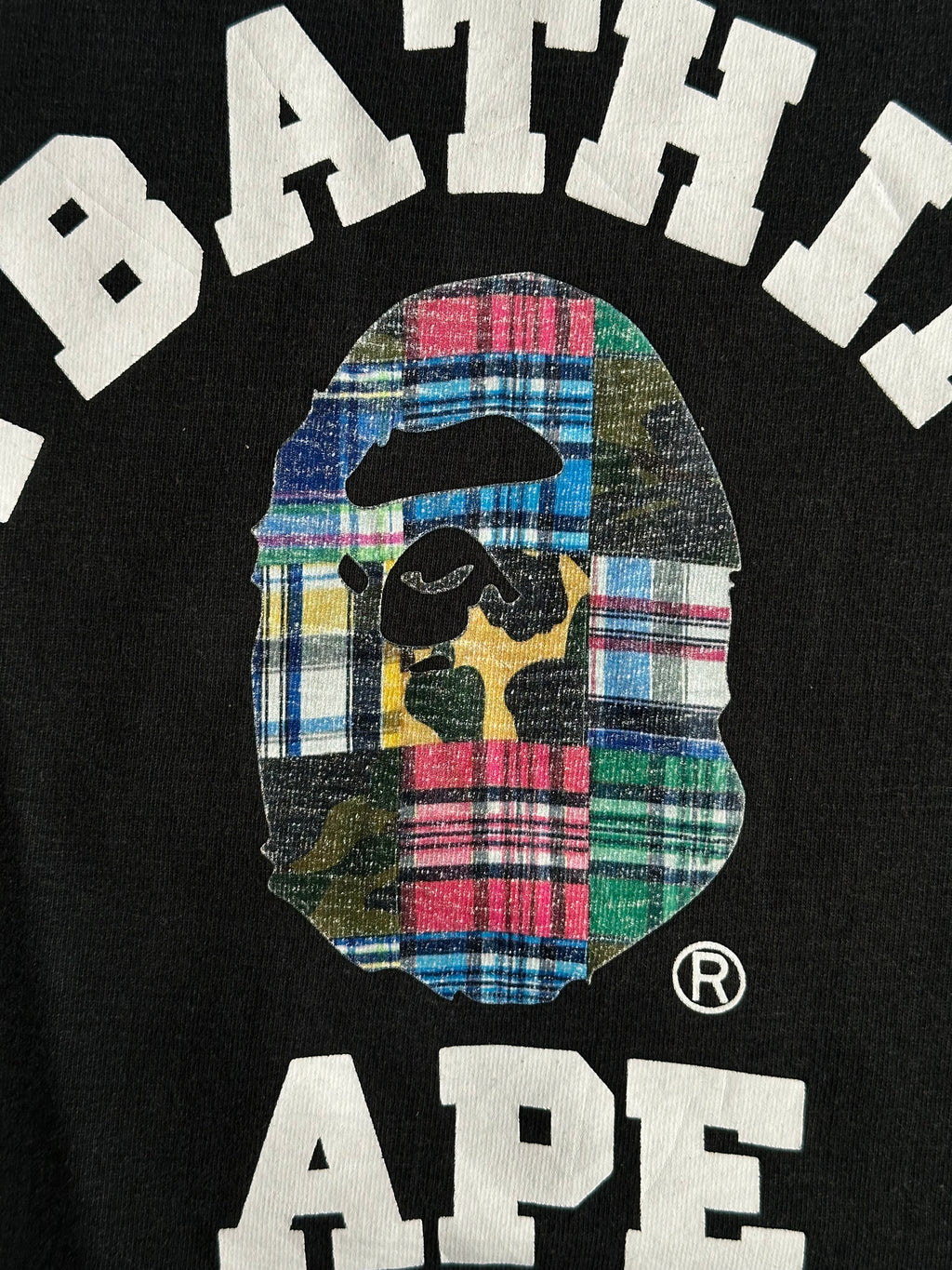 BAPE Patchwork College Tee Black – SS20 – Size L