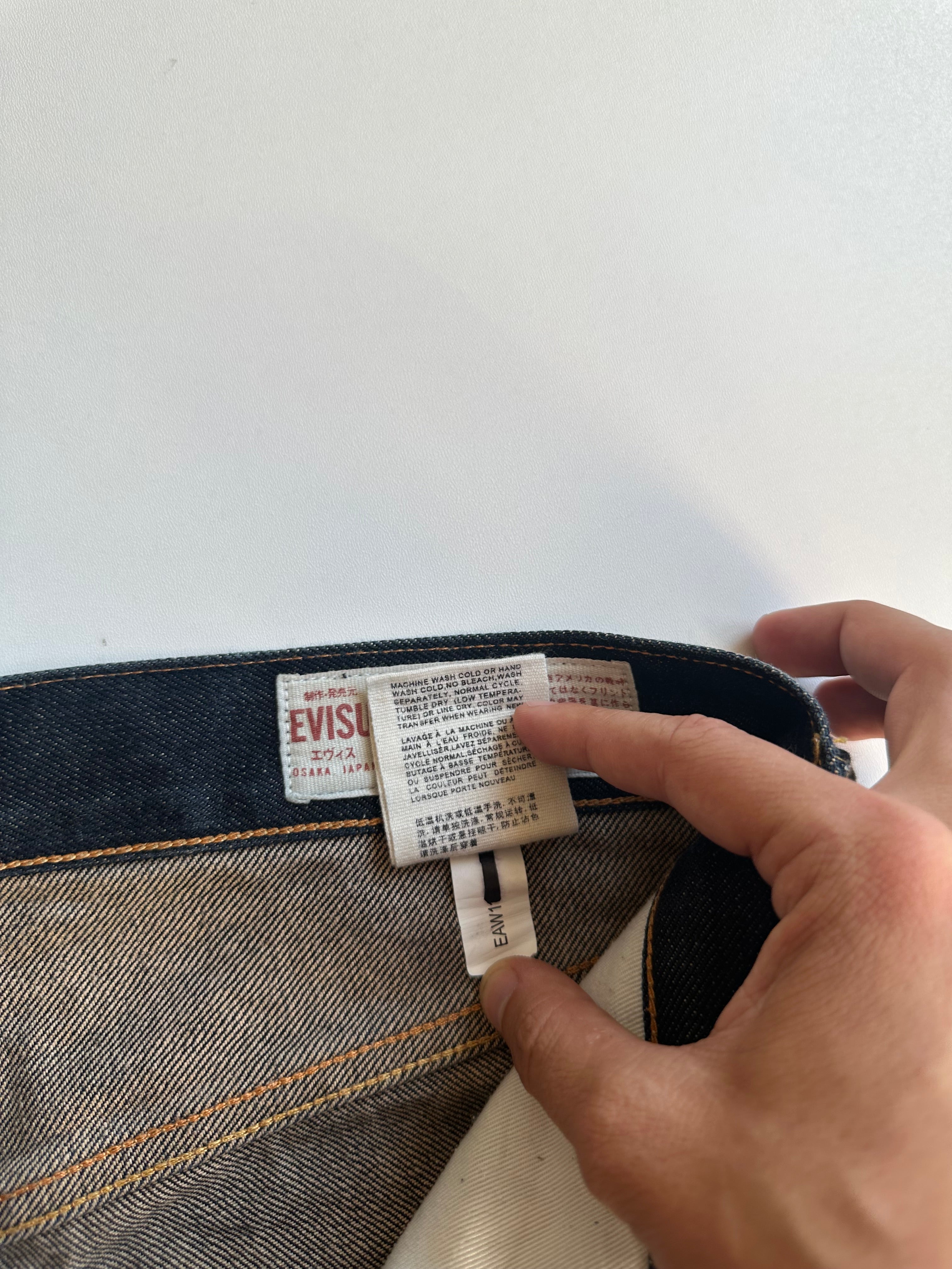 Vintage Selvedge Evisu Seagull Jorts