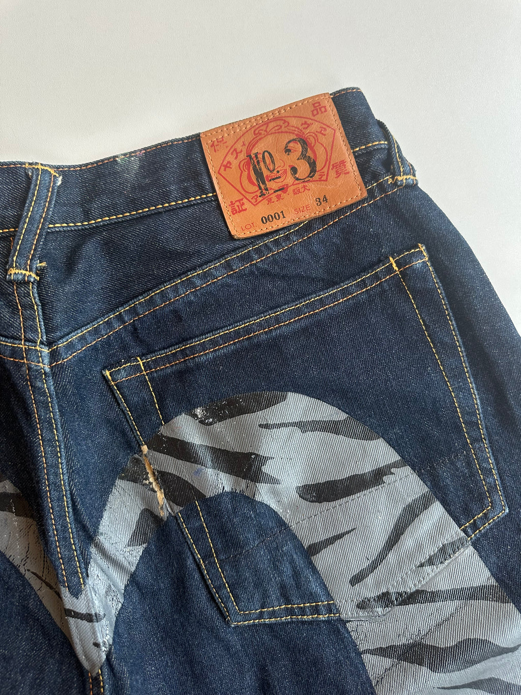 Vintage Evisu Big Daicock Slevedge Jeans
