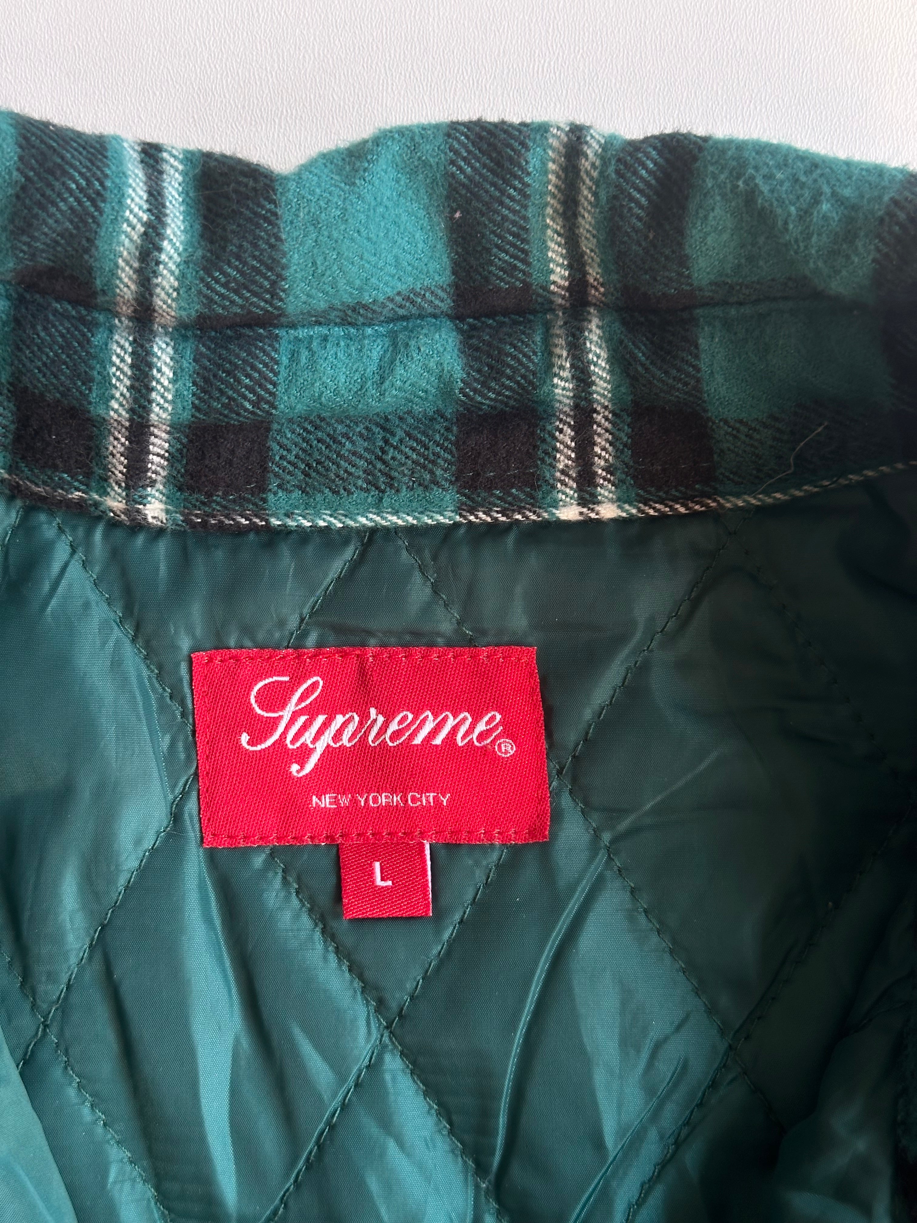 Supreme Arc Logo Quilted Flannel