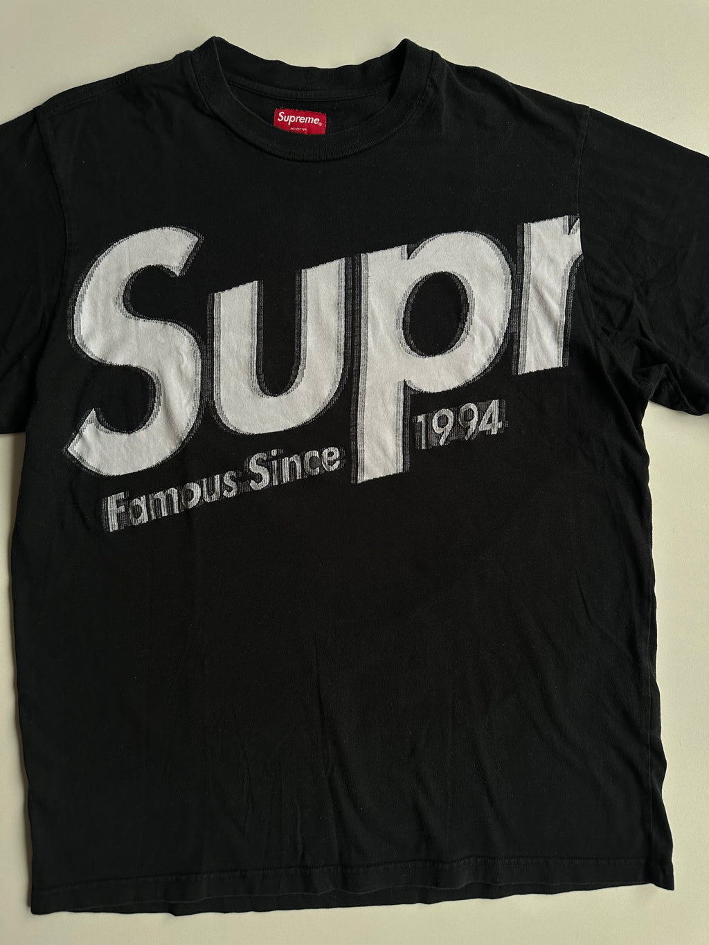 Supreme Intarsia Spellout S/S Top Black – SS21