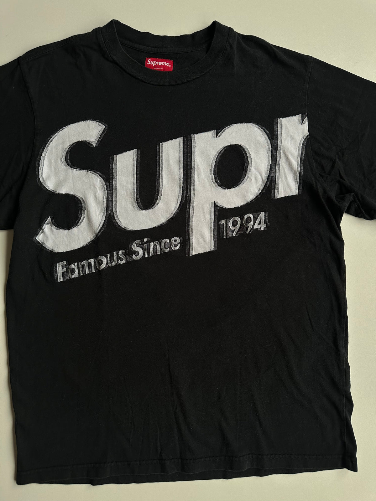 Supreme Intarsia Spellout S/S Top Black – SS21