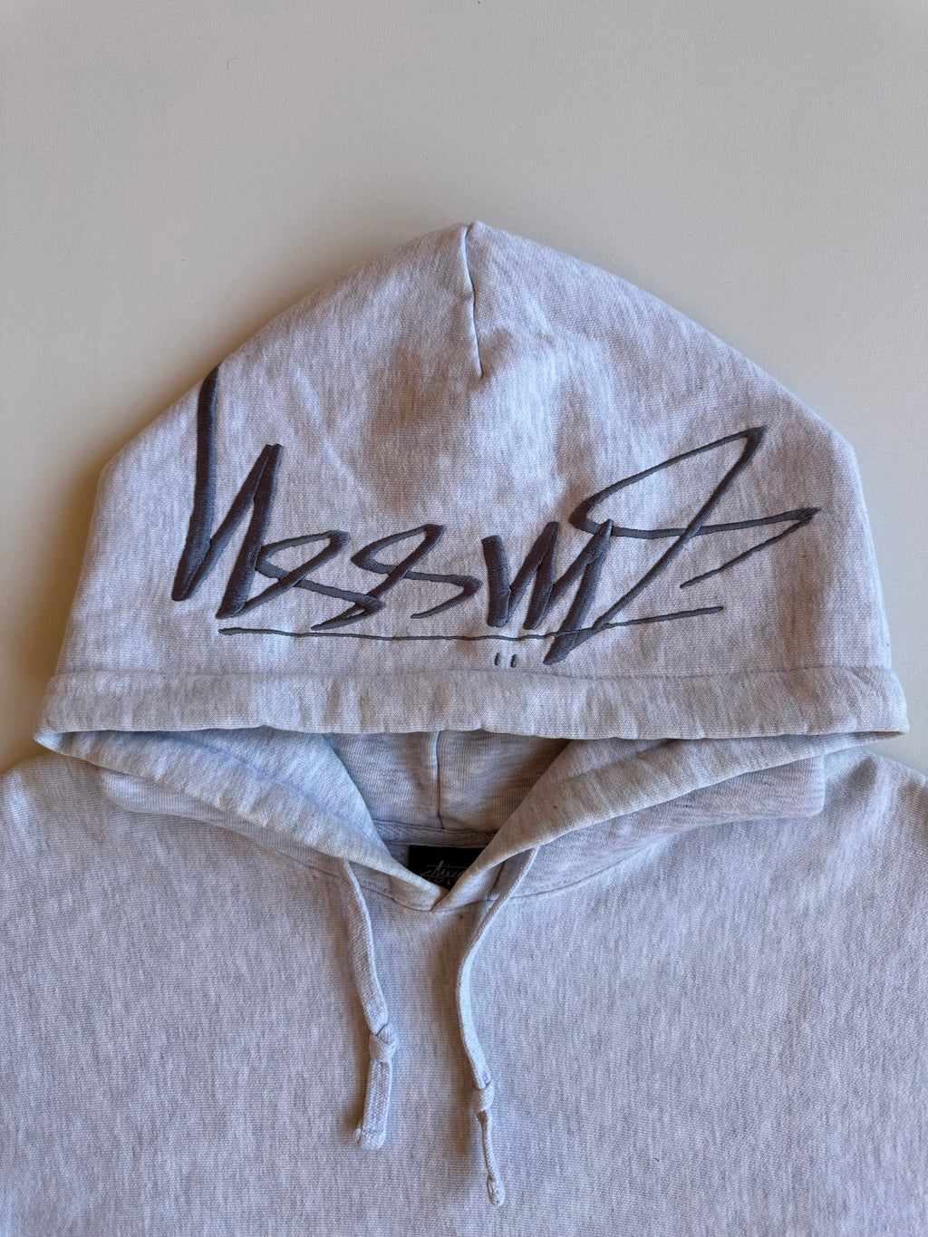 Stussy Smooth Stock Appliqué Hoodie Grey Heather