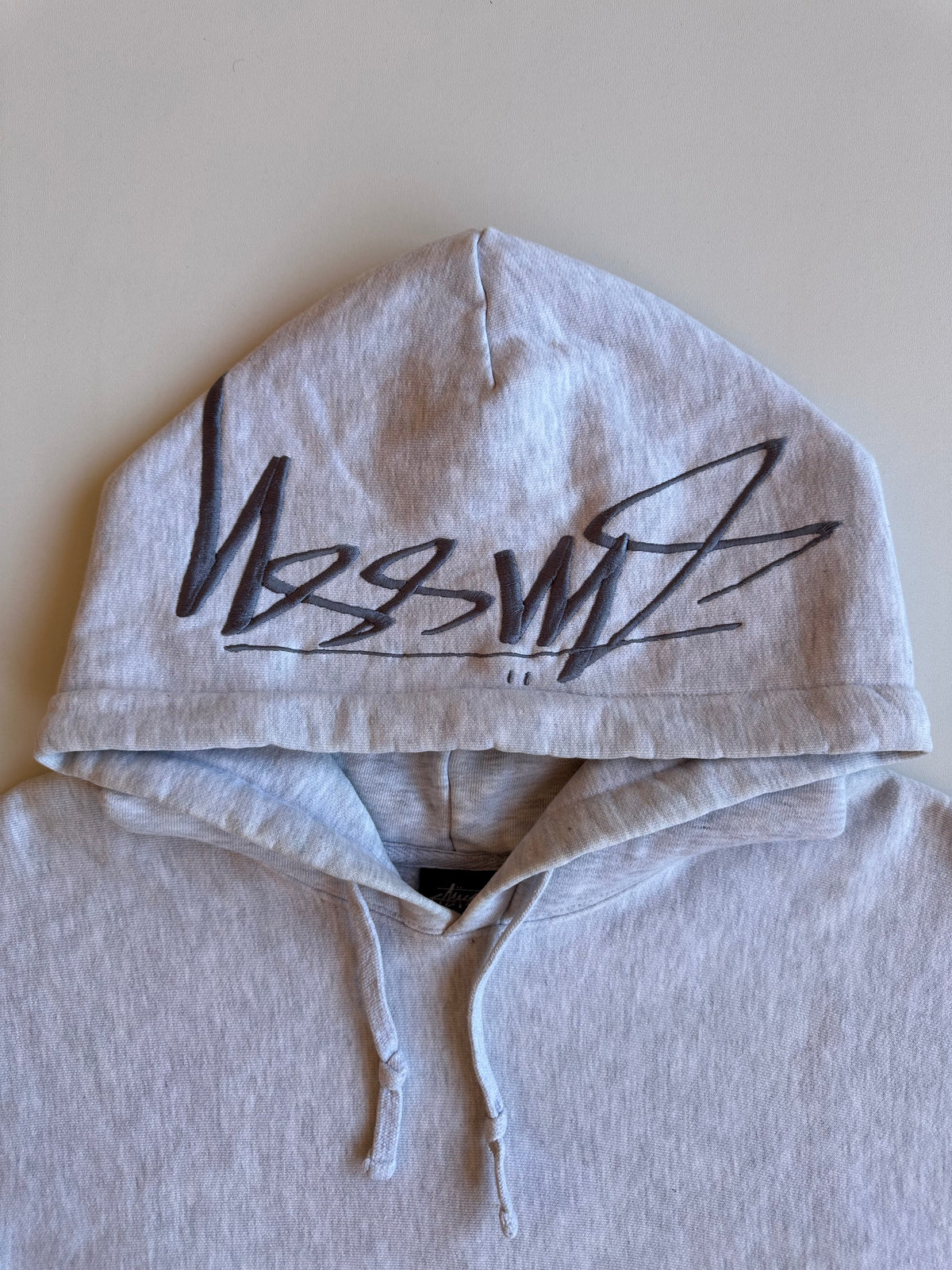 Stussy Smooth Stock Appliqué Hoodie Grey Heather