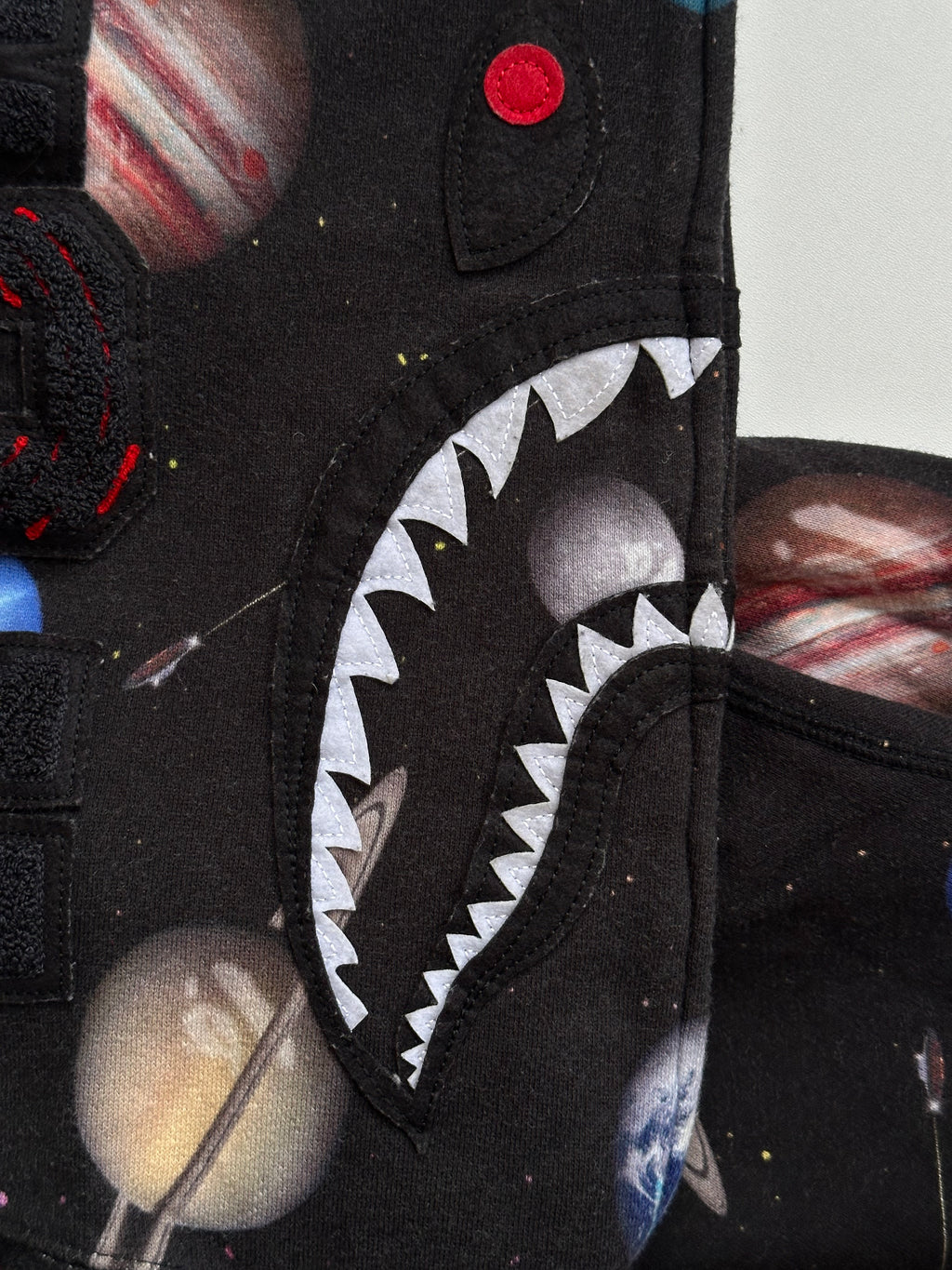 Bape Galaxy Shark Full Zip Hoodie - Size M