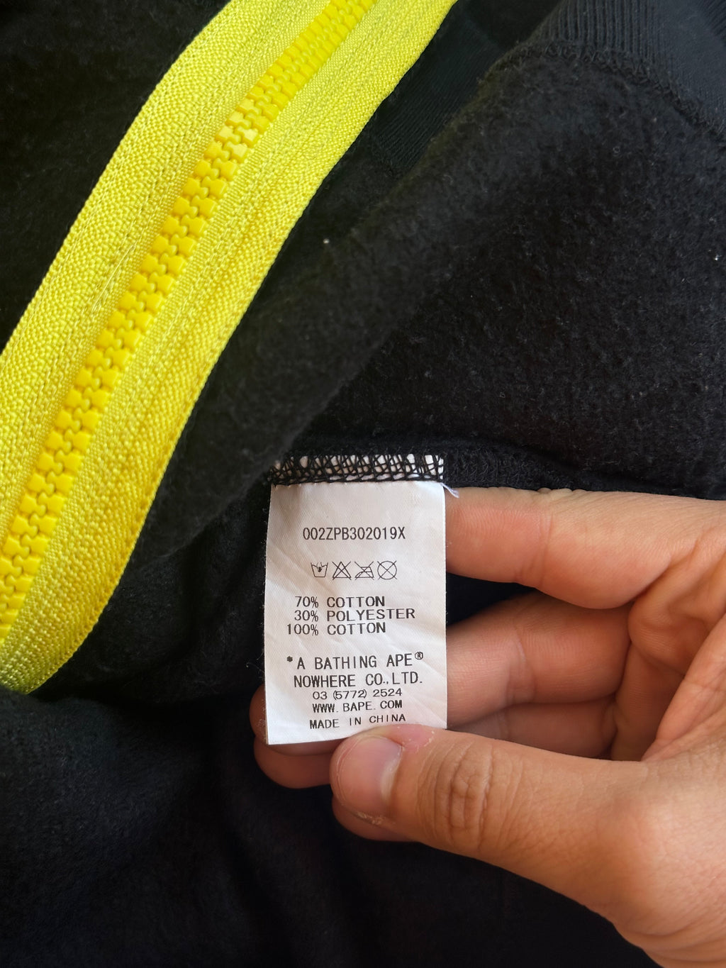 BAPE Milo Land Devil Zip Hoodie Black