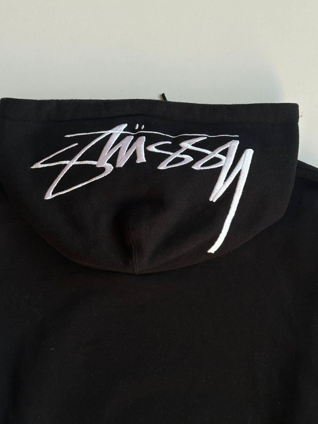 Vintage Stussy Embroidered Hood Logo Hoodie