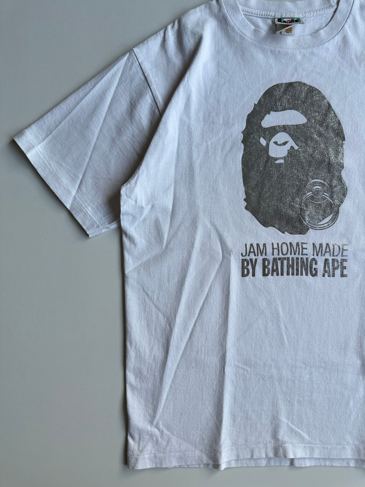 BAPE x JAM HOME MADE Ape Head T-Shirt White / Silver