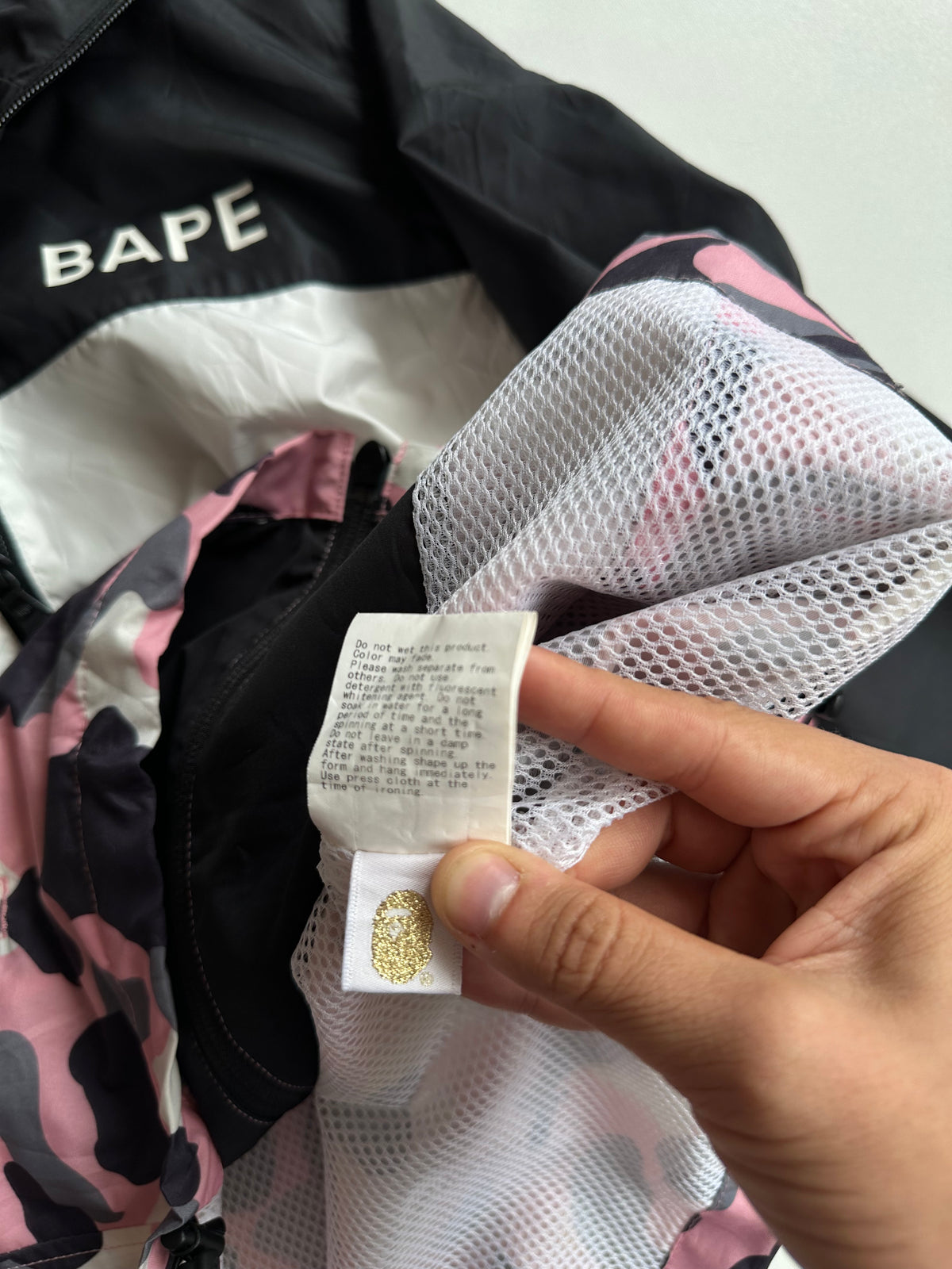 Vintage BAPE Pink Camo Light Jacket