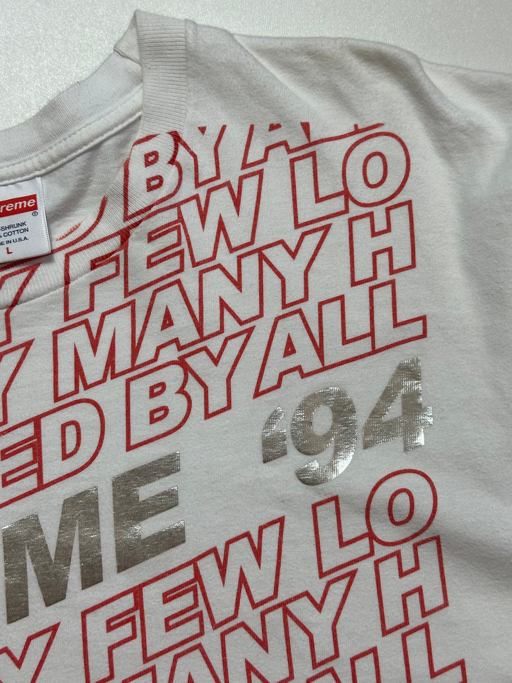 Supreme Metallic Logo Tee