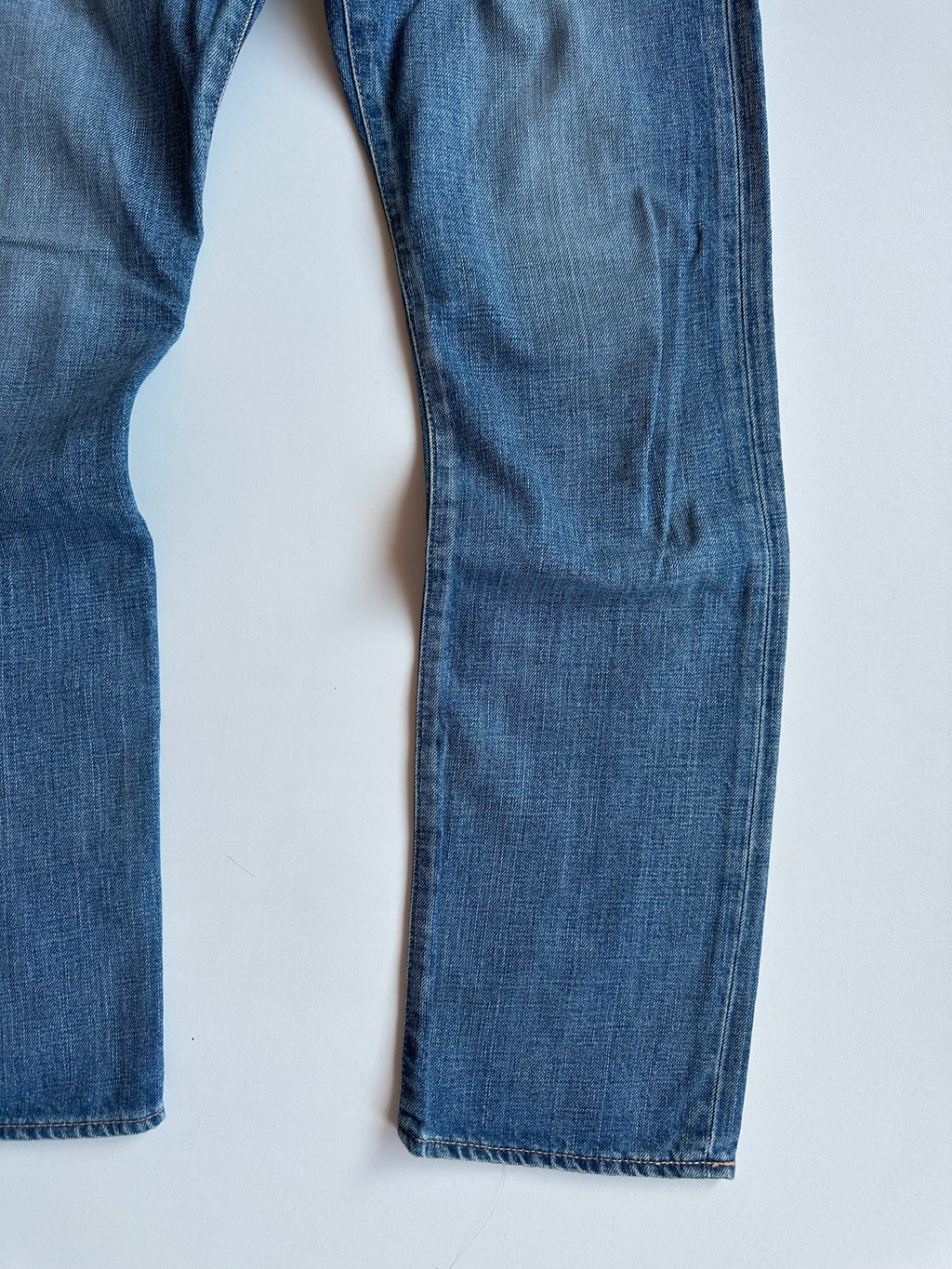 BAPE Studded Ape Head Denim Jeans Washed Blue