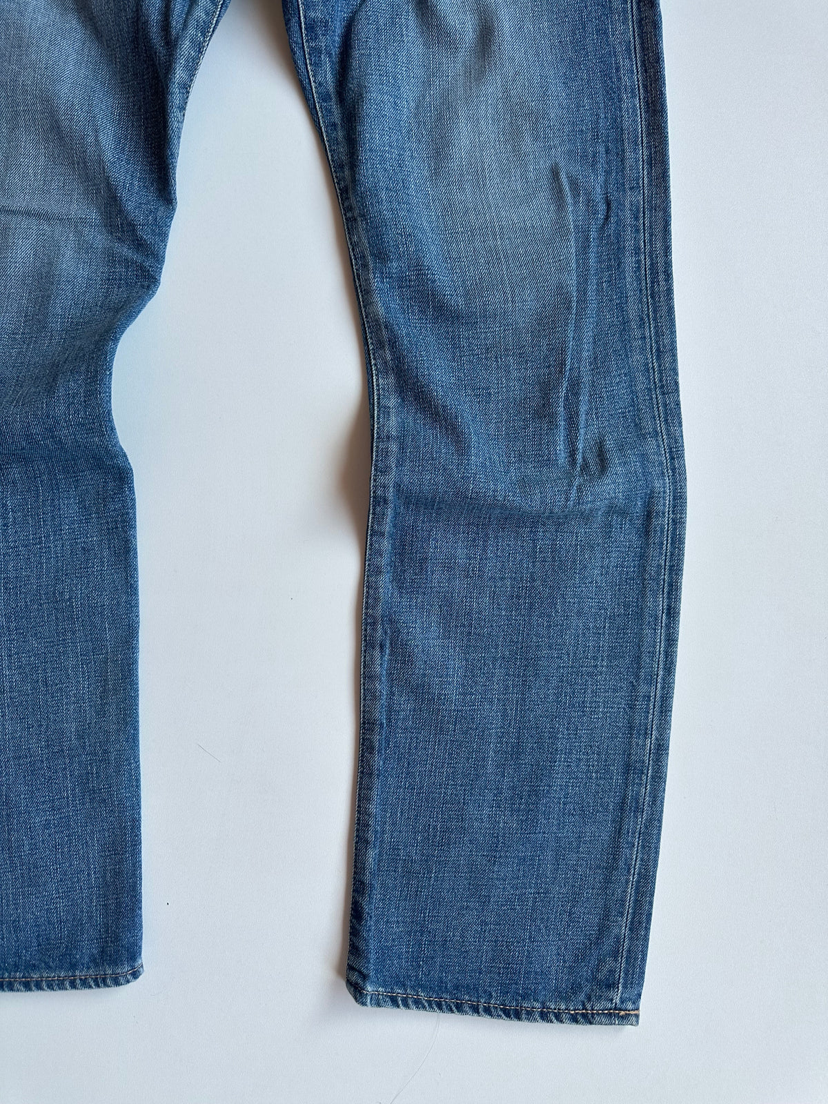 BAPE Studded Ape Head Denim Jeans Washed Blue