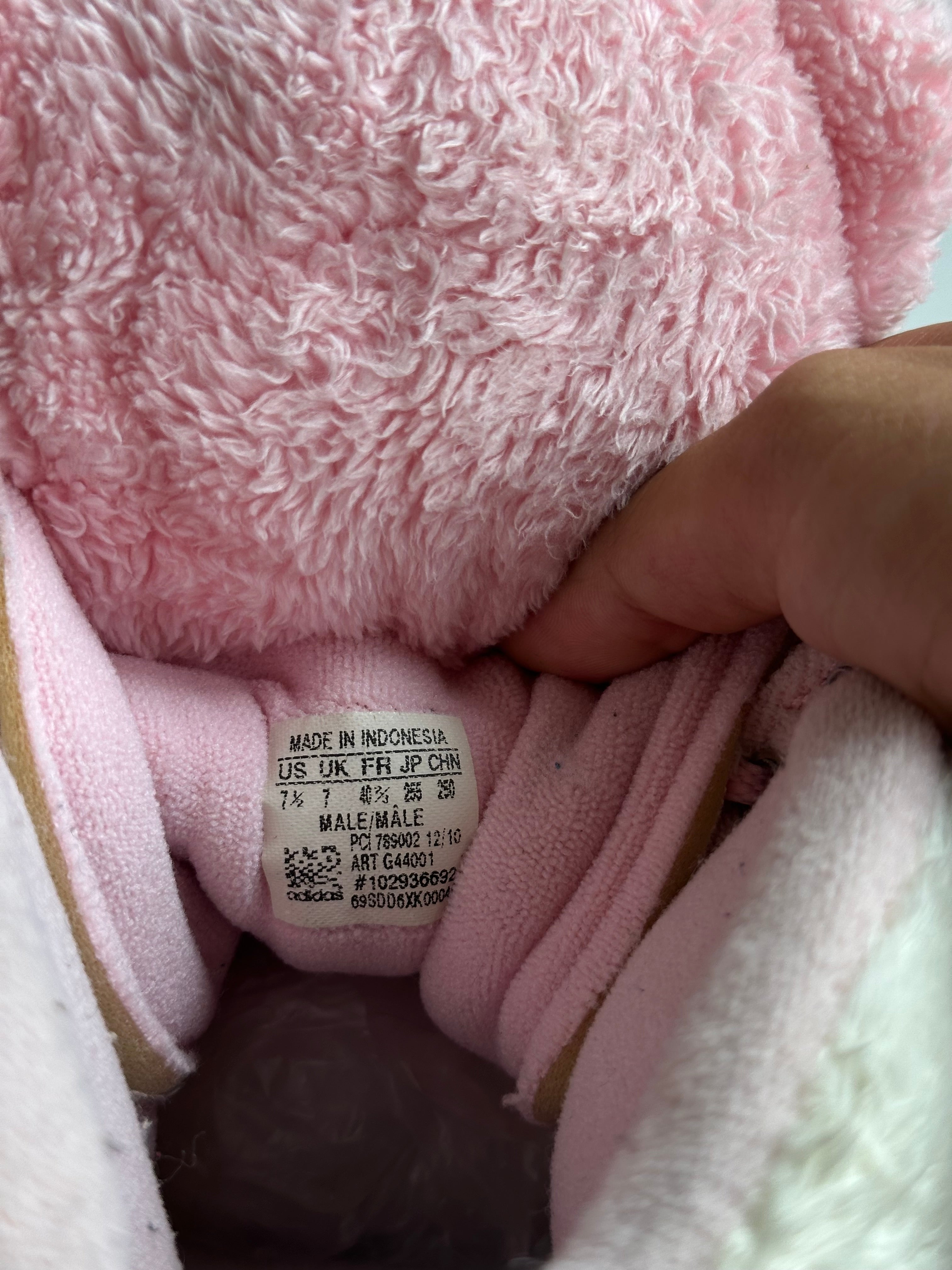 Vintage Adidas x Jeremy Scott Pink Fur Panda