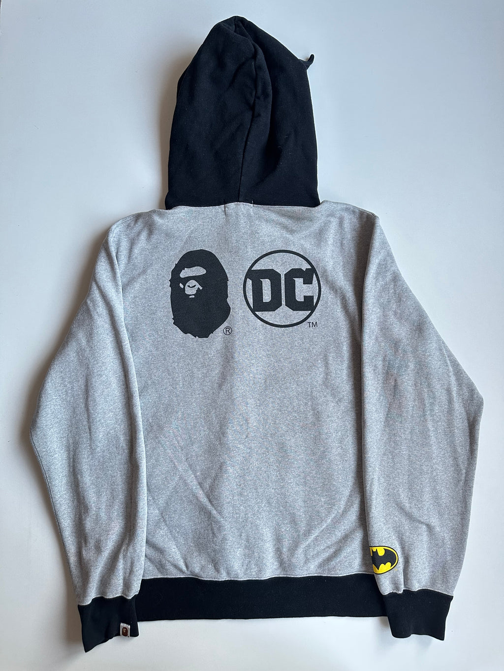 BAPE x DC Batman Full Zip Hoodie Grey – SS19
