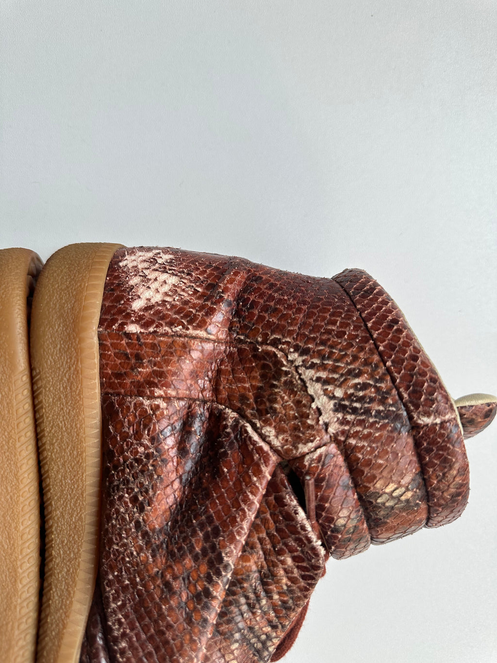Vintage Maison Margiela Future High Snakeskin Sneakers