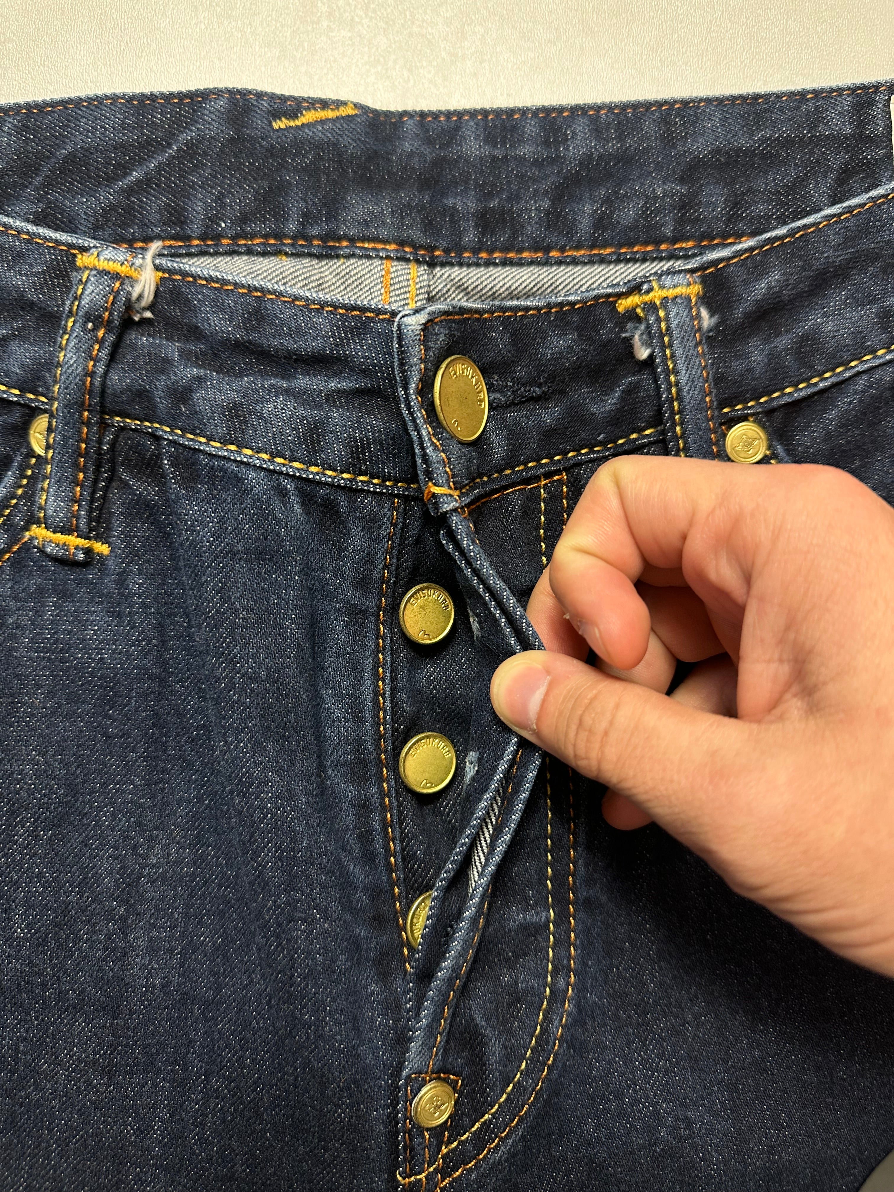 Vintage Evisu Kuro Seagull Jorts