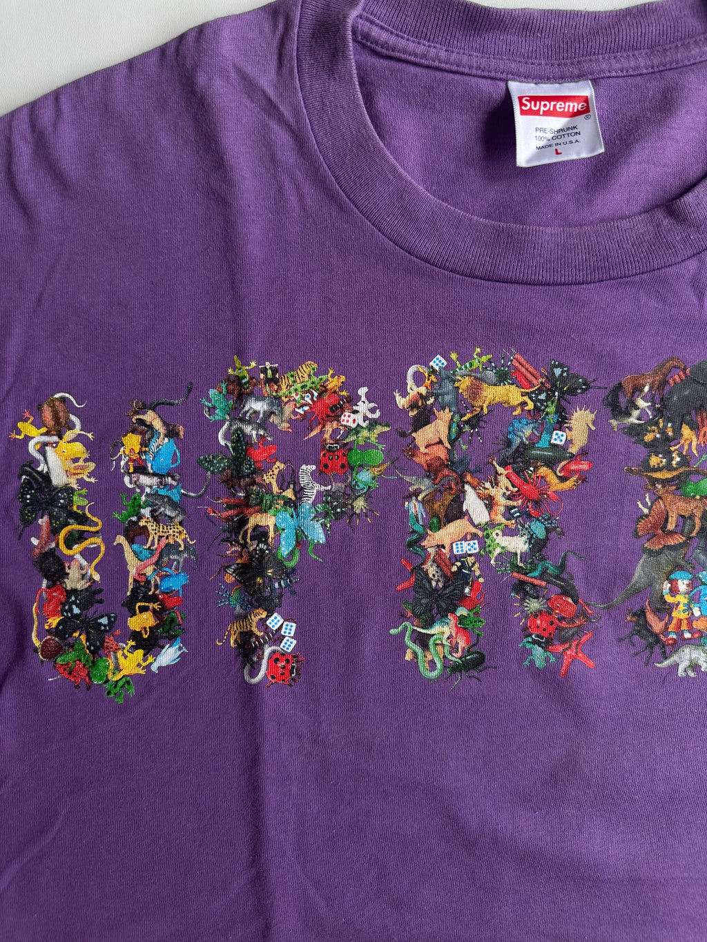 Supreme Toy Pile Tee Purple – SS21 - Size L