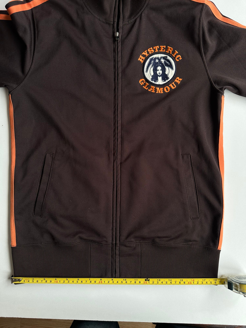 Vintage Hysteric Glamour Logo Track Jacket Brown / Orange