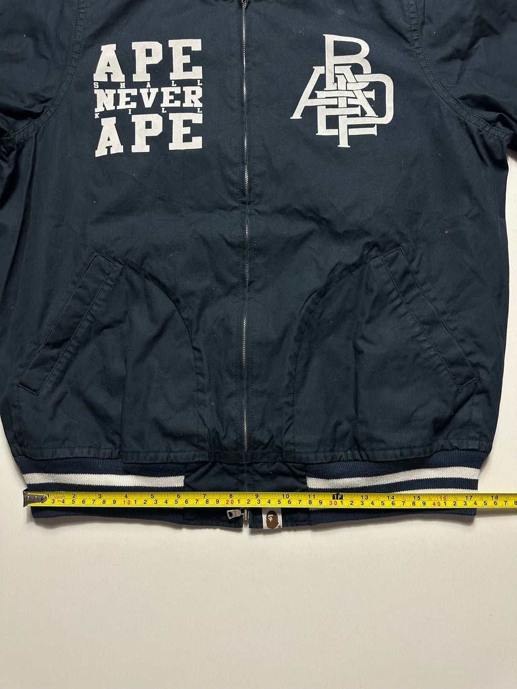 BAPE Ape Shall Never Kill Ape Busy Works Zip Jacket Navy